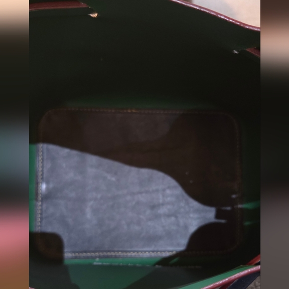 DOONEY & BOURKE LEATHER CROSSBODY & POUCH- Black & Greene - Picture 5 of 8